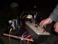 final presentation at Time's Up - with motor pulling the sabre